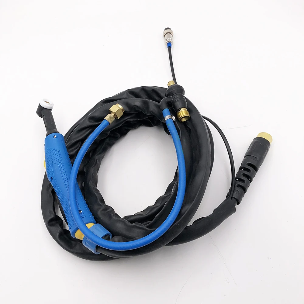 DKJ10-25 Dinse  Adaptor Quick Connector With Complete 4M Blue Head Body tig wp9 TIG-9 WP-9 WP9 TIG Welding Torch