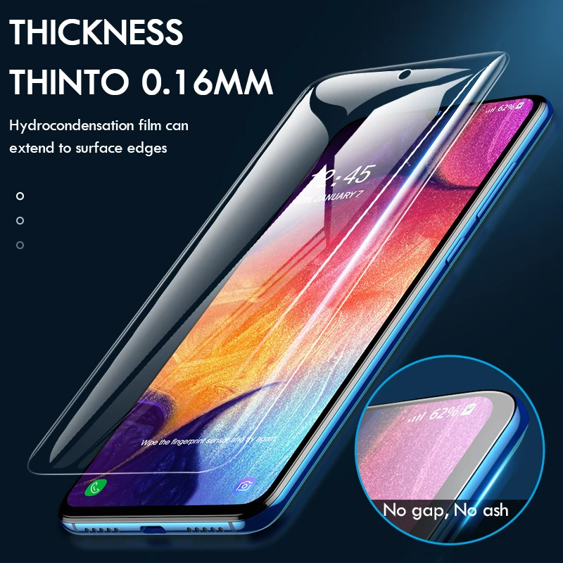 Гидрогелевая пленка 2 в 1 для защиты экрана Samsung Galaxy A50 A51 A70 A10 A20 20E A30 стекло