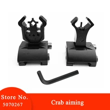 Флип-ап страйкбол передние и задние боевые прицелы Складной флип передний и задний прицел набор двойной алмазной формы для Пикатинни