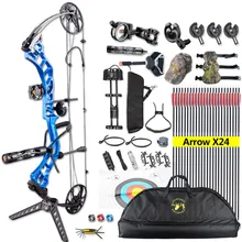 1set Topoint Archery Trigon Compound Bow Full Package CNC Material 19-30inch Draw Length For Hunting Shooting Right Hand Bow topoint archery compound bow package t1 cnc milling bow riser 19 30in draw length 19 70lbs draw weight 320fps ibo