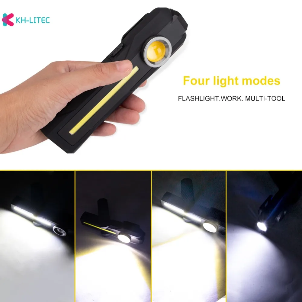 COB-LED-Work-Light-4-Modes-Flashlight-2000mAh-18650-Rechargeable-Emergency-Torch- 180-Inspection-Light-Portable-Camping-Lamp(5)