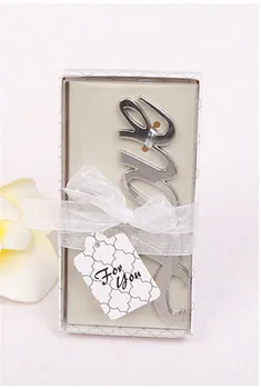 

New product 100 pieces / party Wedding gifts Gifts Metal Beer LOVE Bottle Opener Party Decoration Gift for Guest