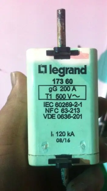 Предохранители: legrand T1 200A 500V gG 17360/T1 250A 500V gG 17365