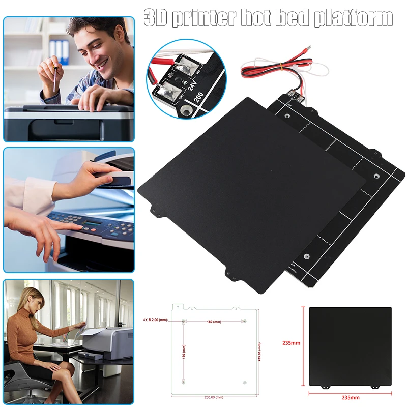 

2019 Hot Magnetic Heated Bed and Double Sided Textured Powder Coated PEI Spring Steel Sheet for 3D Printer For DOY