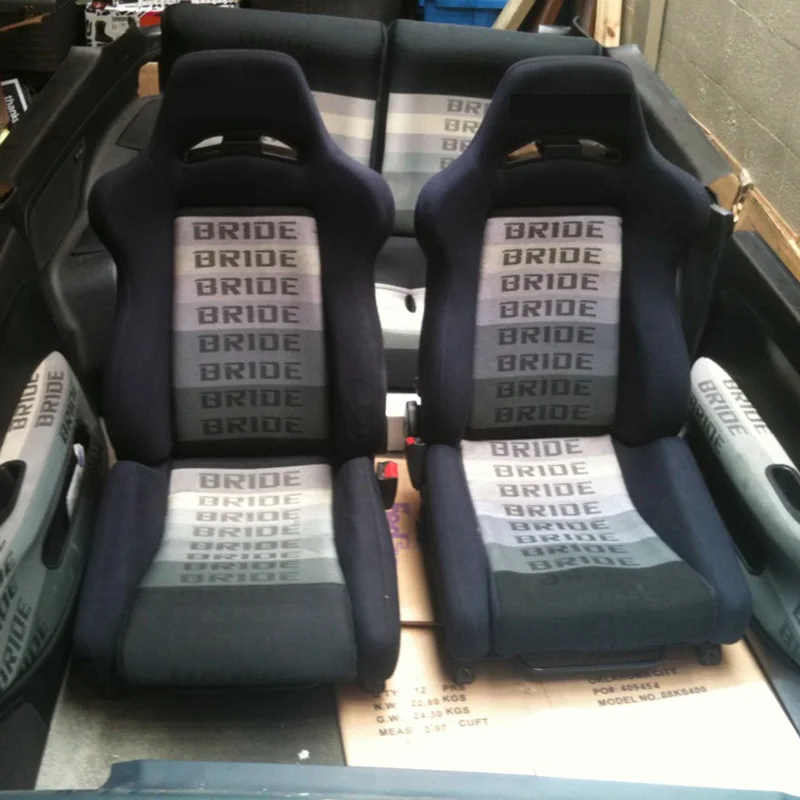 JDM Racing Car Seats Auto Fabric Interior Accessory Decoration Material Cloth for All Car BRIDE (1pcs=1m×1.6m)