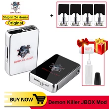 Демон убийца JBOX мод Pod система электронная сигарета Vape 450 мАч батарея четыре светодиодный свет Совместимость для JUL Jpod JC01 COCO Pod