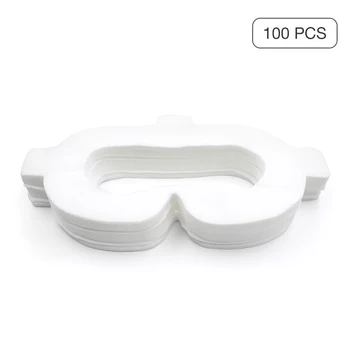 

100pcs Home Non Woven Protective Glasses Hygiene Universal Disposable Portable Sweat Absorbing VR Eye Mask For Oculus Quest/Go