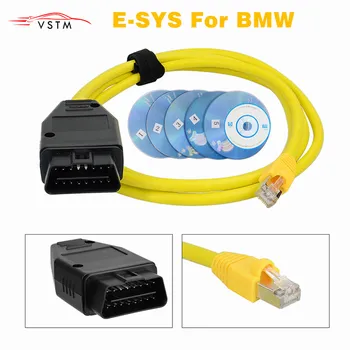 

ESYS For BMW Data Cable F-serie ENET Ethernet to OBD Interface E-SYS ICOM Coding OBD2 Automotivo Car Diagnostic Auto Cable Tool