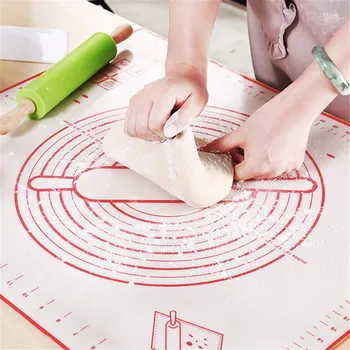 

Silicone Mat 60*50cm Mat for Dough Pastry Mat Non-Stick Silicone Baking Mat Pizza Rolling Dough Mat Candy Cake Mat for Baking