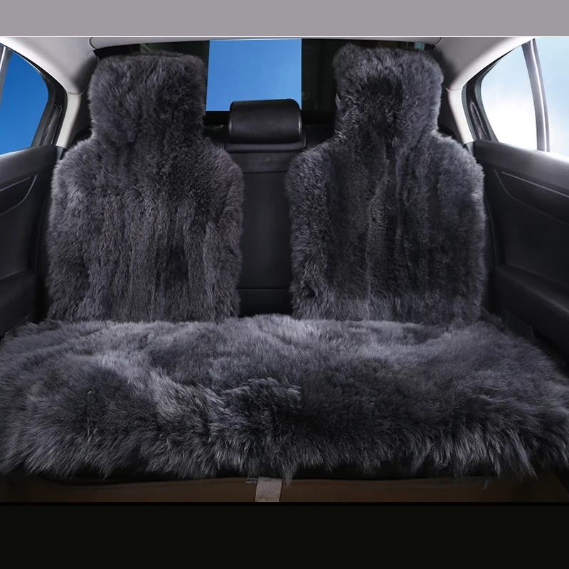 Car interior accessories Car seat covers sheepskin  cushion styling   fur car seat covers 6 color  FOR BACK COVERS 2015 D001-B