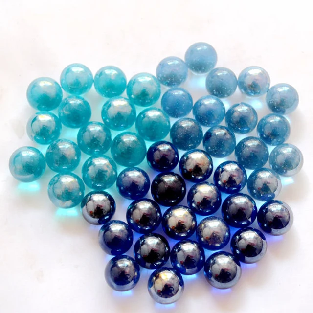 20 PCS 16 Mm Glass Ball Cattle Small Marbles Pat Toys Parent- Cream Game Pinball Machine Child Console Beads of Bouncing Ball 2