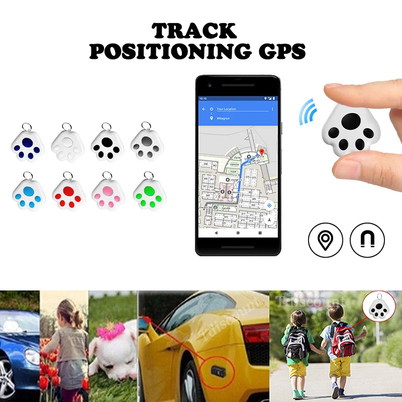 GPS-трекер Bluetooth брелок для защиты от потери бирка домашних питомцев собак кошек