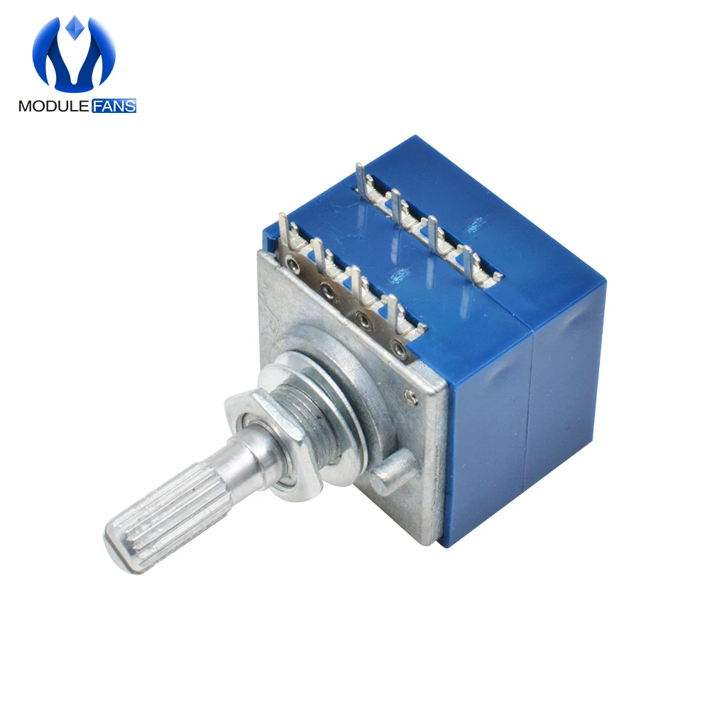 Rotary Potentiometer 100K LOG ALPS RH2702 Audio Volume Control Stereo W Loudness rotary potentiometer,adjustable resistor,electronic components