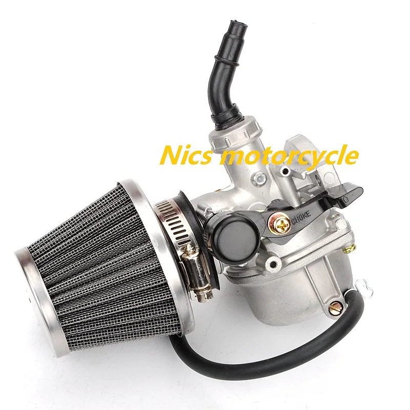 PZ19 19 мм МОТОЦИКЛ КАРБЮРАТОР 50cc 70cc 90cc 110cc 125cc ATV Байк картинг Carb ручной кабель дроссель 35 мм воздушный фильтр