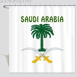 Waterproof Shower Curtains saudi arabia Shower Curtain Print Polyester Fabric Bathroom Curtain With 12 Hooks
