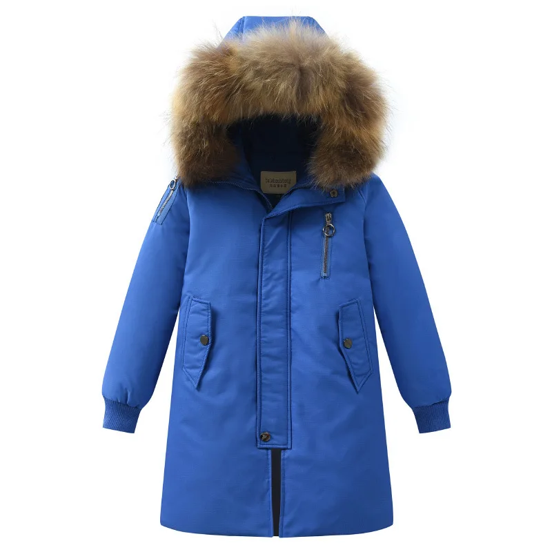 

2019 Boys Winter Down Jacket Children's Down Coat Thick Warm Coats Kids Duck Down Jackets for Boy Fur Collar Outerwear