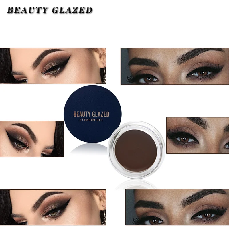 

New Brand Professional 5 Colors Eyebrows Tint Makeup Waterproof Pomade Gel Long Lasting 3D Natural Brown Eye Brow Enhancer Cream