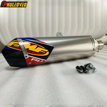 Handmade Customized Titanium Alloy Motorcycle Exhaust Muffler Escape Silencer with Carbon Tip for KTM Z900 ZX6R ZX10R CB1000R R6