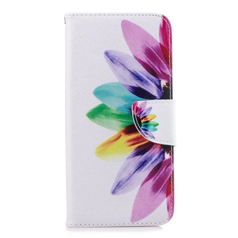 Зеленый С рисунком животные из мультфильмов чехол для samsung Galaxy A10 A20 A30 A40 A50 A70 из искусственной кожи Мягкий чехол M10 M20 M30 Флип Стенд кожаный чехол Fundas - Цвет: Зеленый