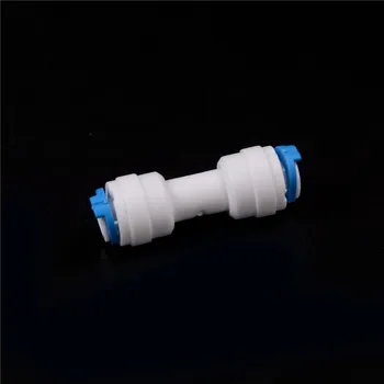 

1PCS 1/4" Equal Straight Tube OD Quick Connection Fittings Aquarium RO Water System Pipe Connector
