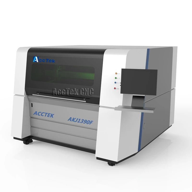 High precision sheet metal cnc fiber laser cutting machine price stainless steel laser cutter AKJ1390F