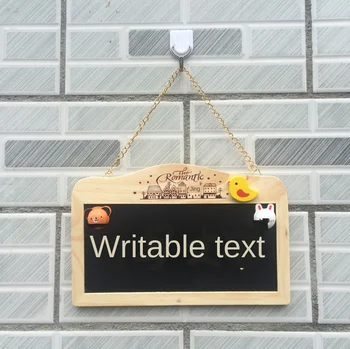 

Creative shop business card decoration wooden jewelry storefront can write by yourself door number plate name plate