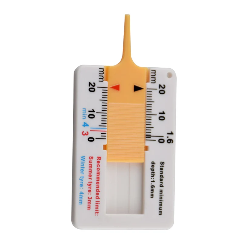 Tire depth gauge tire tread depth gauge caliper car motorcycle station wagon trailer wheel measurement 30N28 (11)