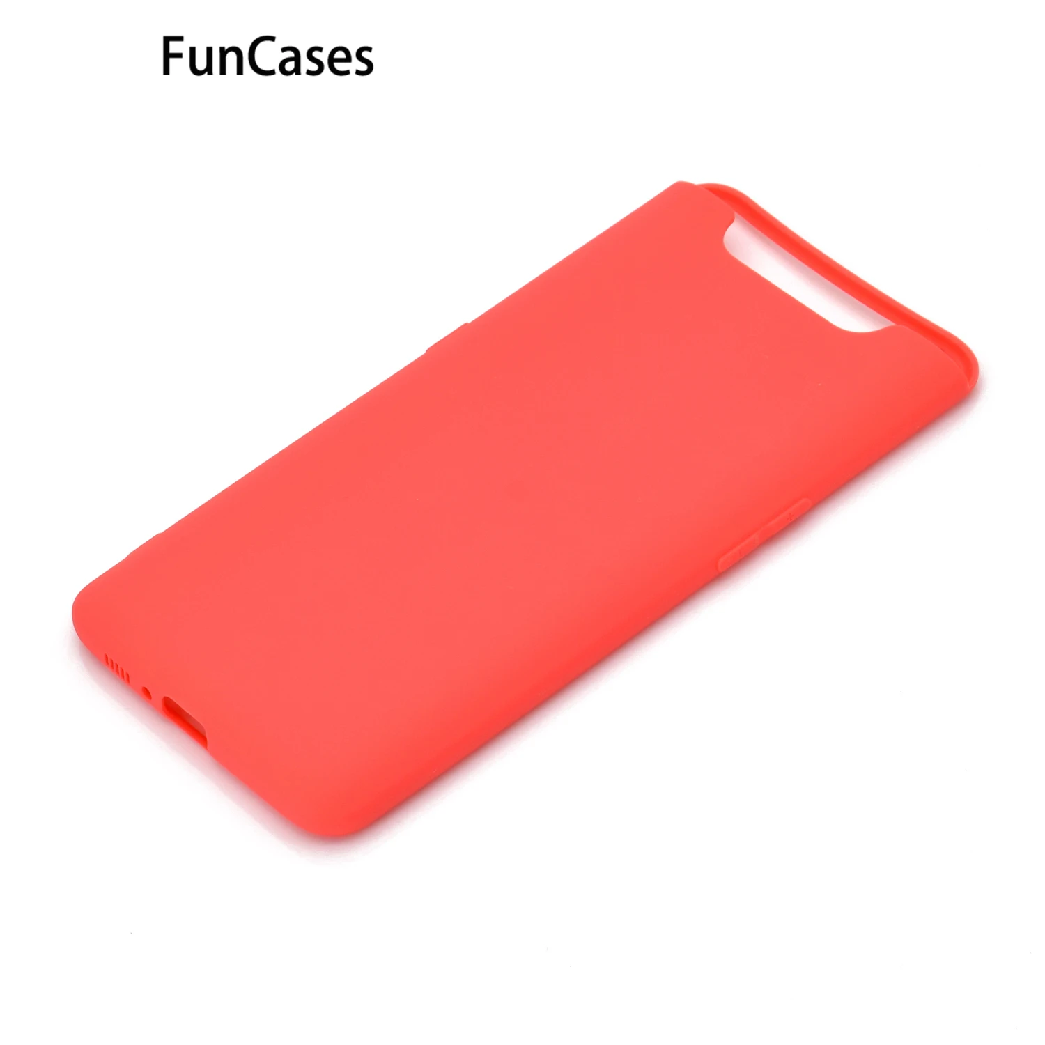 A80 A90 красные мягкие силиконовые чехлы для телефона samsung милый чехол Galaxy etui