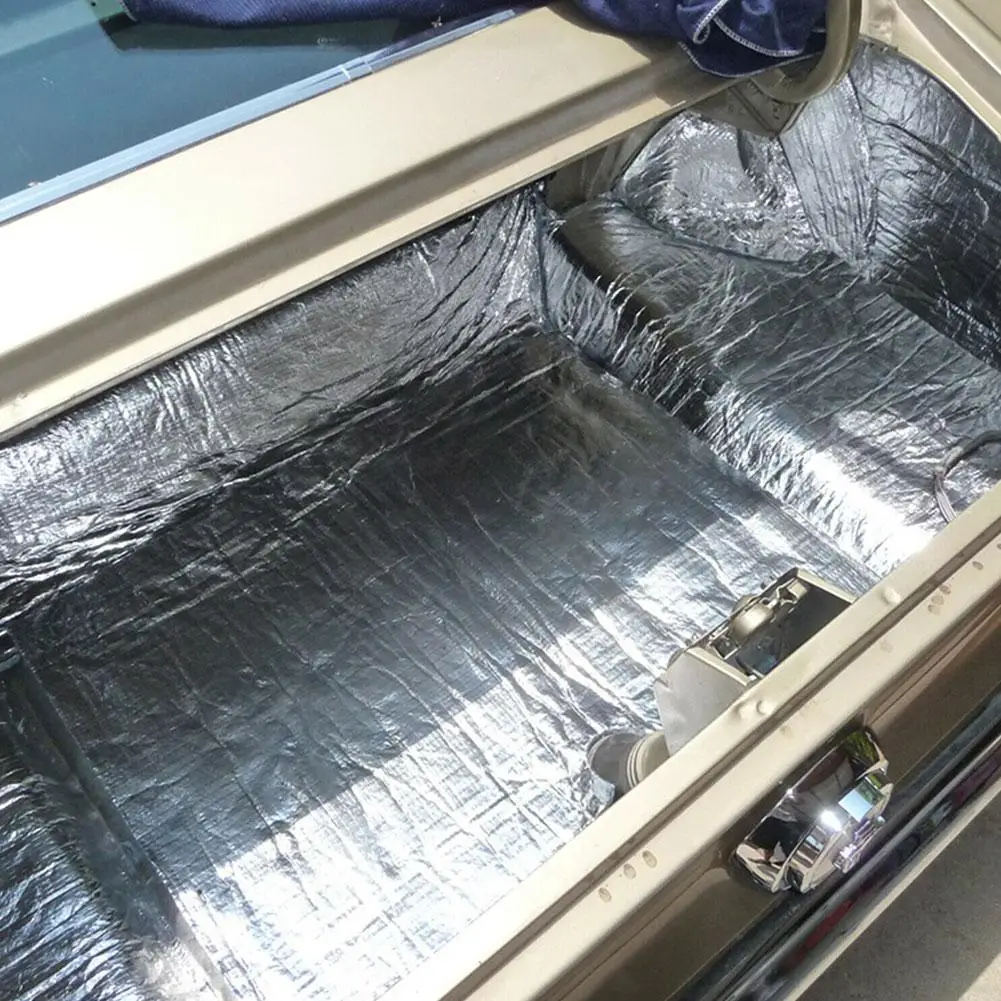 5mm Thick Aluminum Fiber Muffler Cotton Car Auto Mat Deadener Insulation Heat Sound Car Soundproof Dampening Mat