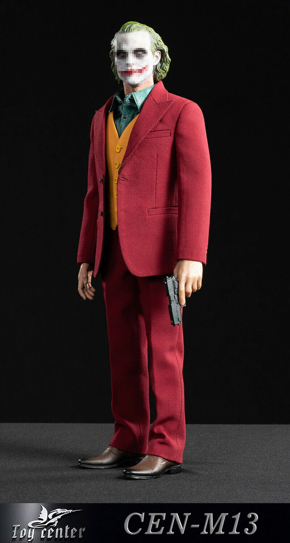 Centro de Brinquedo Joaquin o Palhaço 6 o Comediante Conjunto Terno Joker 1 - 6 Palhaço Exclusivo Vermelho Roupas Acessório 1:6 Cen-m13 5 joker 1 6 o comediante 1 6