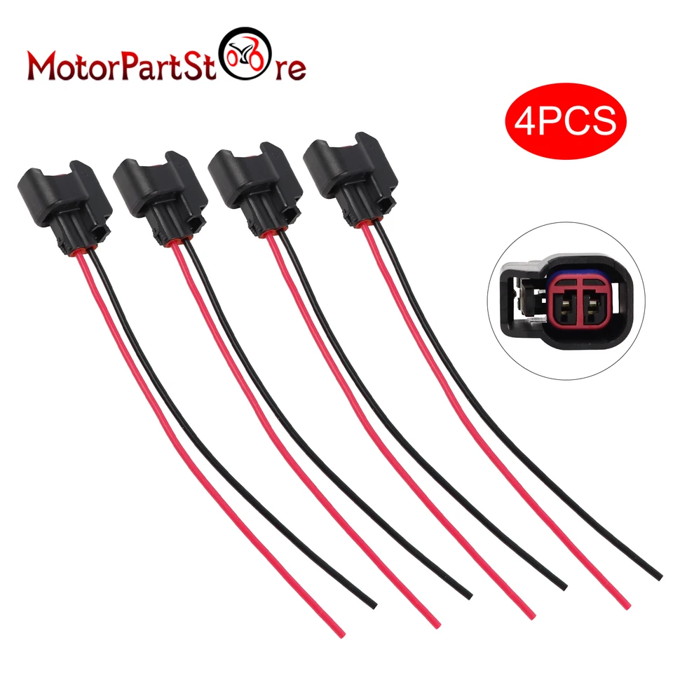 4x Fuel Injector Harness Connector Pigtails - Compatible With S824, 1P1344, WPT-1051 8 thumbnail image