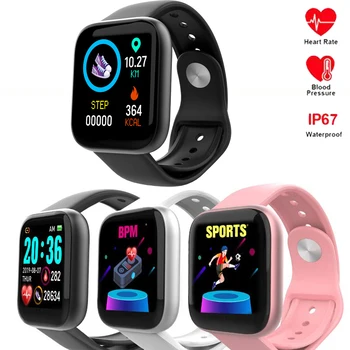 

W6 Smart Watch Men Women Fitness Tracker Blood Pressure Wristband Heart Rate Pedometer Waterproof Sports Smart Band For Apple