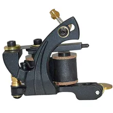 Профессиональная катушка татуировки 10 обертывания 2 цвета ручной работы татуировки машина пистолет для Liner Shader YM-8129