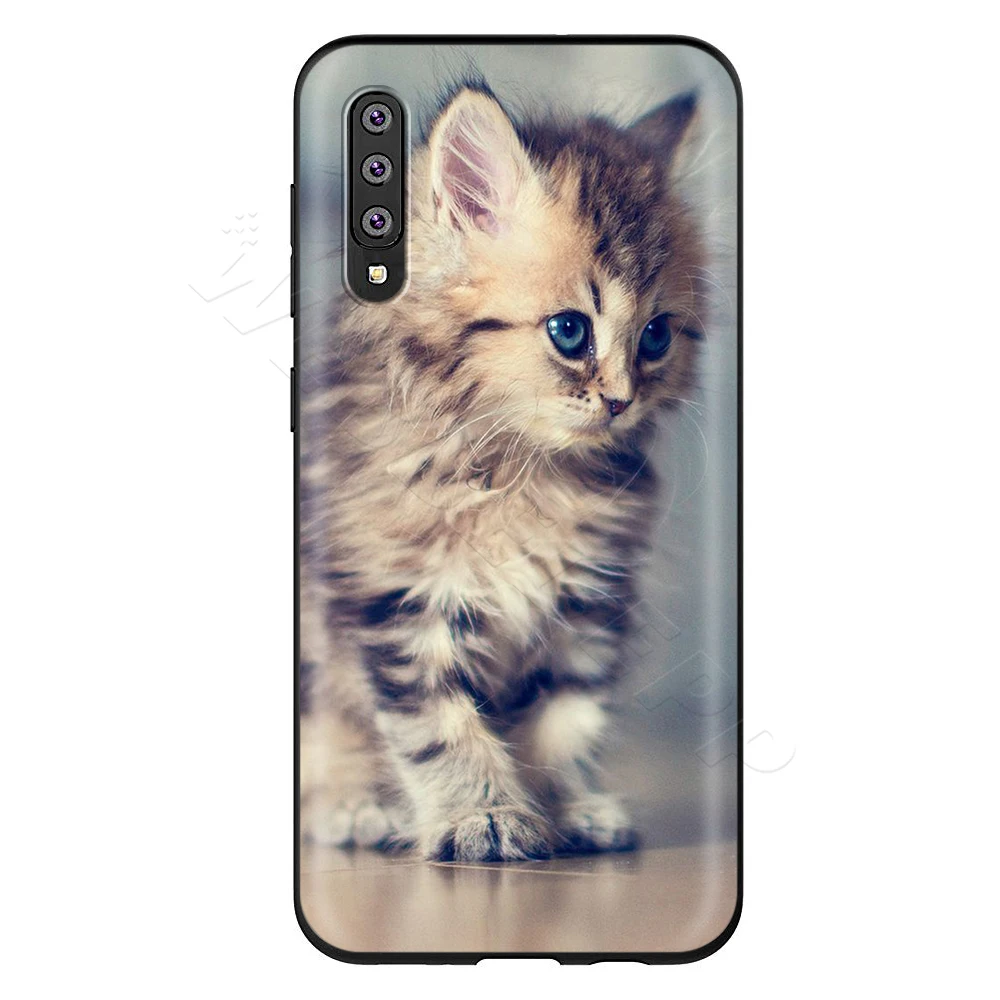 Webbedepp смешного котенка кота чехол для samsung Galaxy S7 S8 S9 S10 Edge Plus Note 10 8 9 A10 A20 A30 A40 A50 A60 A70