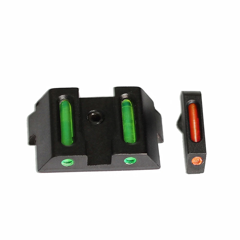 Mini Fiber Optic Visier hinten Combat Grün Dot Sight Für Glock 17 22 35 39 