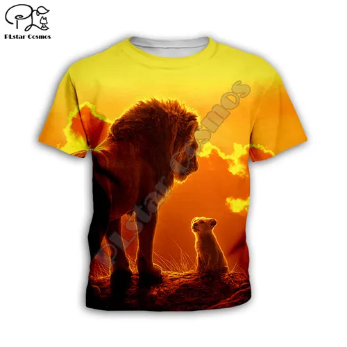 Mufasa/толстовки с капюшоном «Король Лев» детские толстовки на молнии с 3d принтом топ с длинными рукавами для мальчиков и девочек, штаны, Прямая поставка