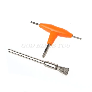 

T-Type Screwdriver + Cleaning Brush Kit Electronic Cigarette Atomizer Tanks Heating Coils DIY Tool