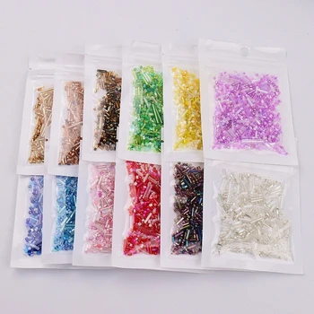 

10g Mixed Seed beads Multi Colors and Size Round Bugle Tube Glass Bead For DIY Jewellery Garments Beading Embroidery Accessories
