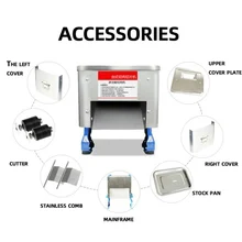 850 Вт Бытовая и Коммерческая Мясорубка лезвие из нержавеющей стали настраиваемый слайсер маленькая мясорубка машина