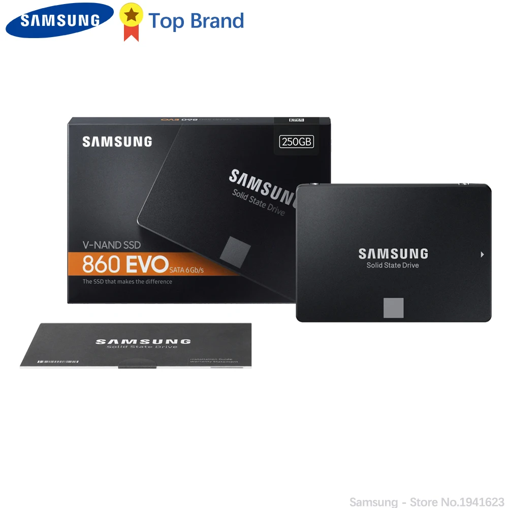 SAMSUNG SSD 860EVO 500 Гб 250 ГБ 120 Внутренний твердотельный диск HDD жесткий SATA3 2 5 дюймов