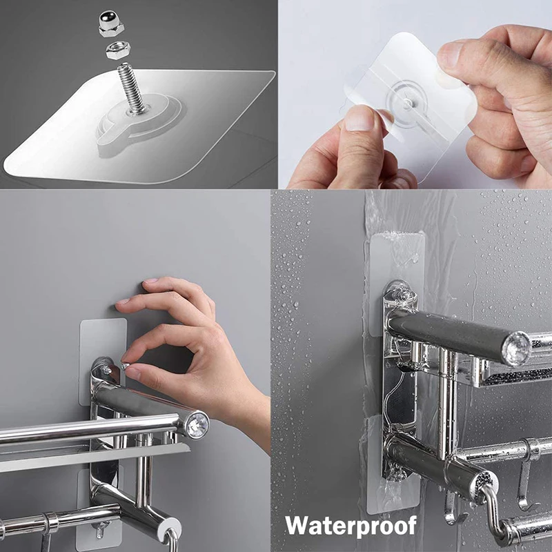 Picture Hanging Hook Adhesive Wall Hook Self Adhesive Hooks Wall Mount Hooks 10pcs Punch Free Screws Hanger Non-Marking Screw Stickers Wall Picture Hardwall Drywall Picture Hanging Kit Traceless Sticker