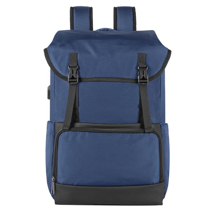 Большой емкости путешествия рюкзак мужчины высокое качество водонепроницаемый 15,6-дюймовый ноутбук школьные рюкзаки USB зарядка мужской женский - Цвет: Blue