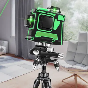

12 Lines 3D Green Level Instrument Self-Leveling 360 Degrees Horizontal And Vertical Cross Lines Green Level Instrument