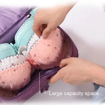 

Travel Multi-function Bra Underwear Packing Organizer Bag for Bra Socks Cosmetic Storage Case for Men Women MDJ998