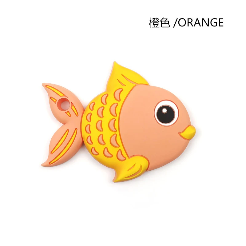 1PCS Teether toy 4 1 шт., для пищевых продуктов рыба силиконовый Прорезыватель для зубов сплошной цвет соска цепь Прорезыватель ожерелья подвеска BPA бесплатные игрушки, силиконовые прорезыватели прорезыватель грызунок силиконовые бусины - Цвет: 1PCS Teether toy 4