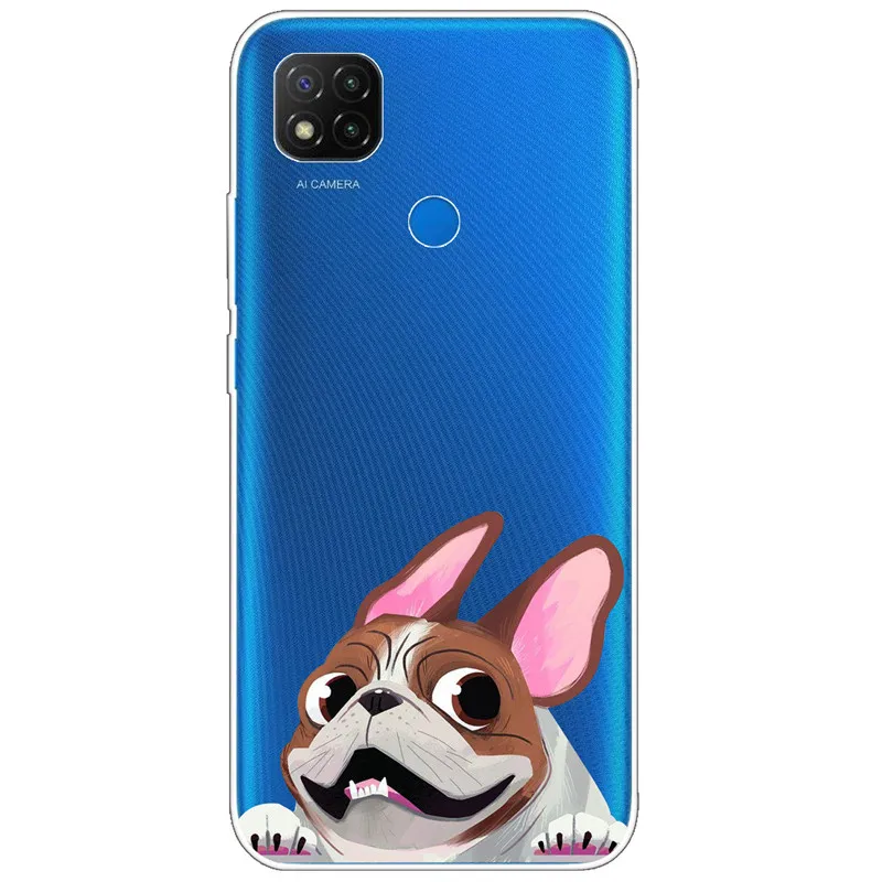 xiaomi leather case design For Xiaomi Redmi 9C NFC Case Transparent Soft Silicone Back Cover For Xiaomi Redmi9C NFC Case Clear TPU Redmi 9 C NFC 6.53'' Cat phone cases for xiaomi Cases For Xiaomi