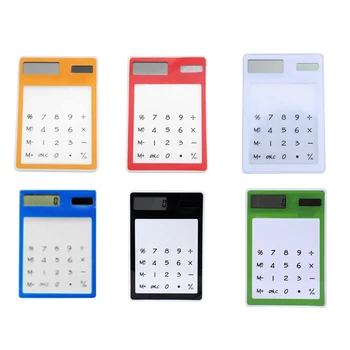 

Transparent Calculator Clear Scientific Calculator Solar Energy Led Calculator Creative Stationery Orange