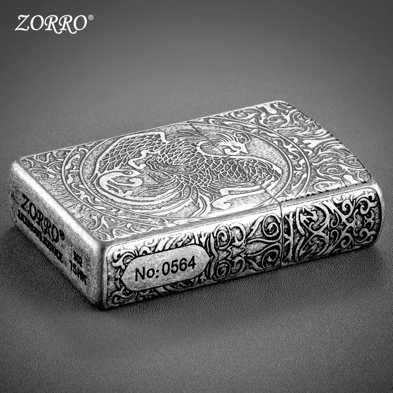 Zorro керосиновая ветрозащитная Зажигалка Fengwu, креативная ретро-зажигалка для мужчин в подарок для друга на день рождения