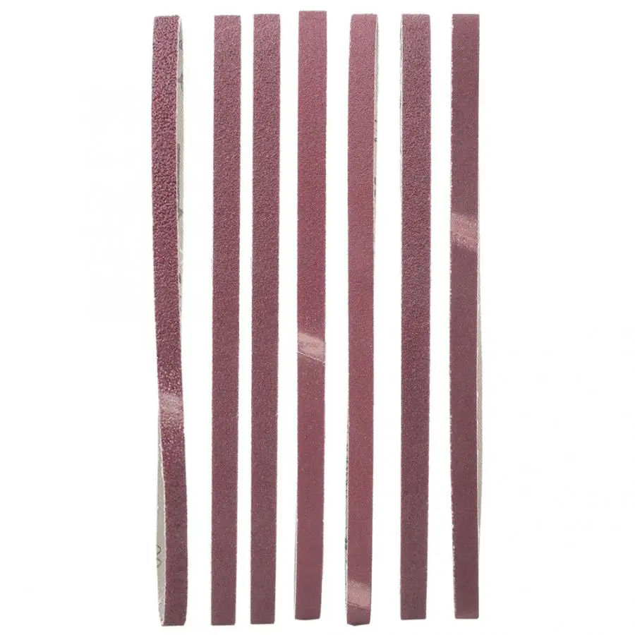 10Pcs 60/80/100/180 Grits Sanding Belt 533x9mm Aluminium Oxide