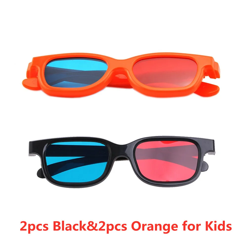 Kids/Adult Red Blue Cyan 3D Glasses ,Plastic Children/Unisex Anaglyph 3D  Visions Glasses for Game Stereo Movies&School Education|red blue 3d glasses| 3d glasses3d glasses blue red - AliExpress